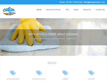 Tablet Screenshot of cleaners2hire.com